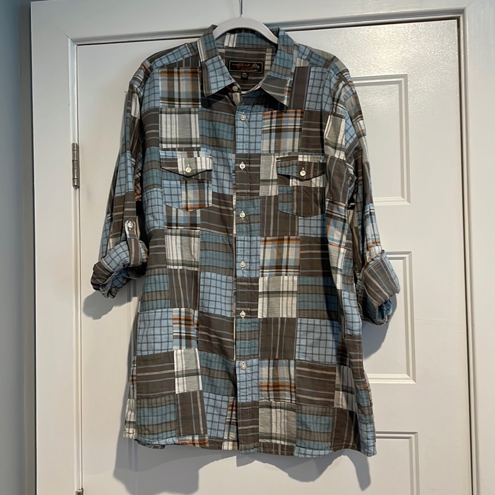 Siegfried Vintage Men’s Patchwork Button Down - image 1